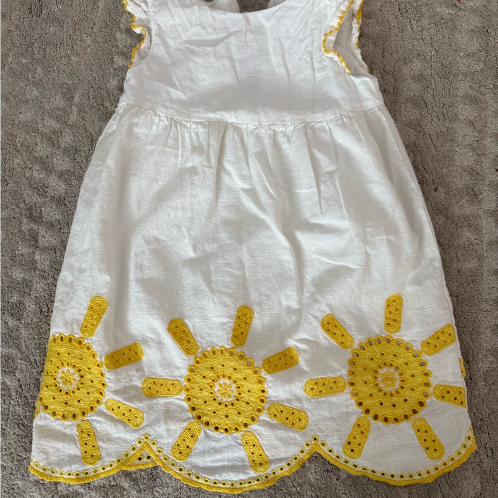 Boden Baby Dress with Yellow Sun 2T to 3T